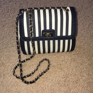 Forever 21 Nautical Striped Handbag